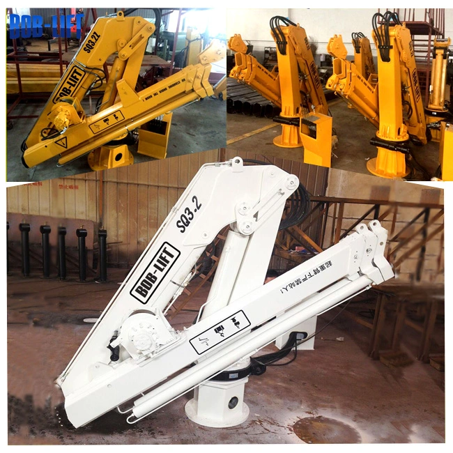 3 Ton Marine Deck Crane Electric Motor Hydraulic Crane Knuckle Boom Marine Manufacturer