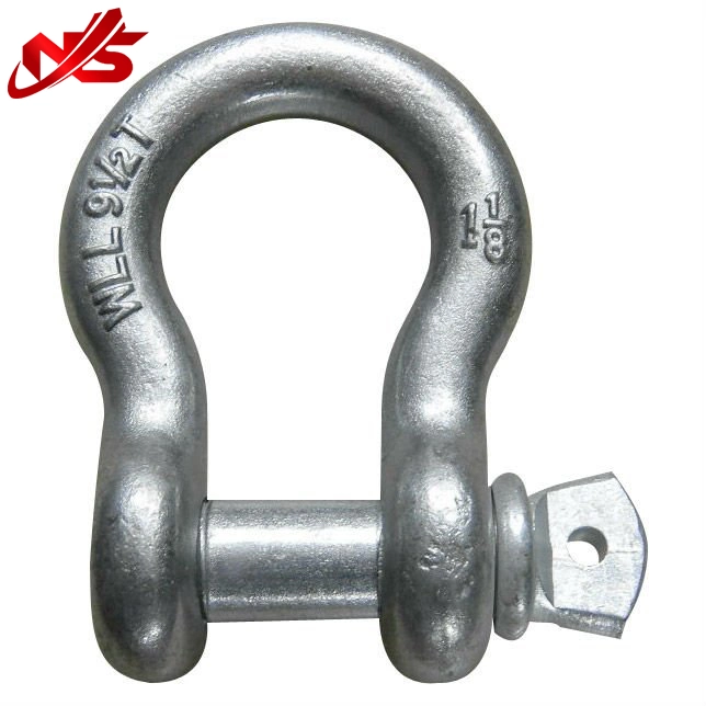 Rigging Hardware Forging Parts G-209 Shackle Us Type Screw Pin Anchor Shackle Marine Carbon Steel